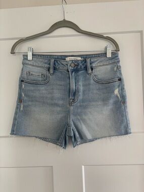 Hidden Kenzie Denim Light Blue Distressed Women’s Denim Shorts